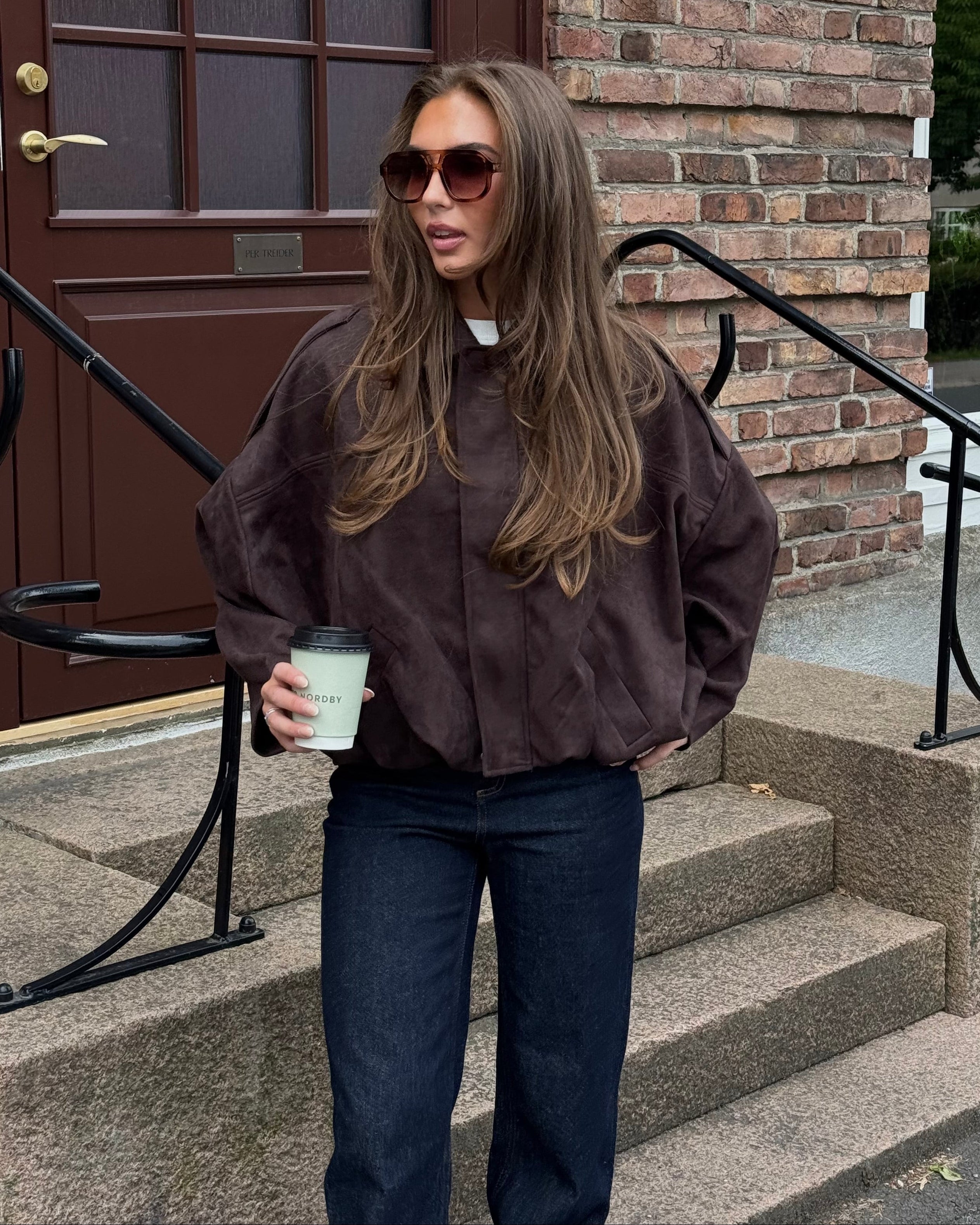 VMHAZEL Bomber Jacket - Seal Brown